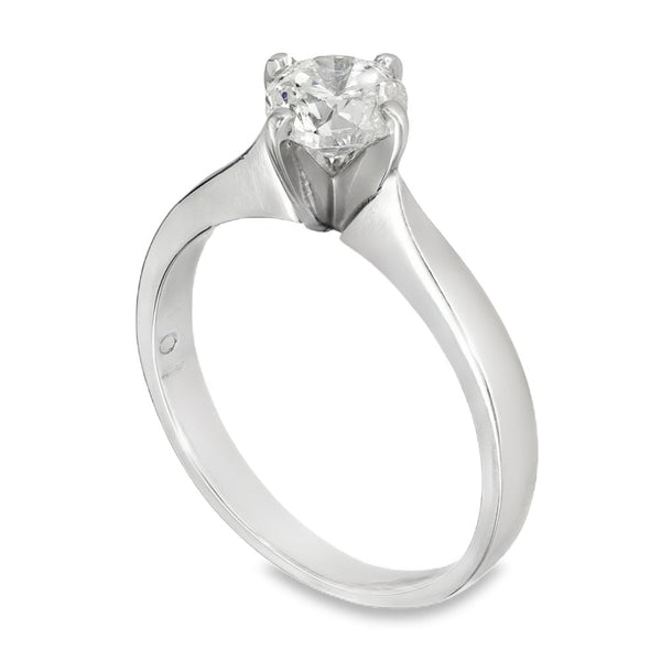 Platinum Diamond Engagement Ring - Size M½ - 1.01ct