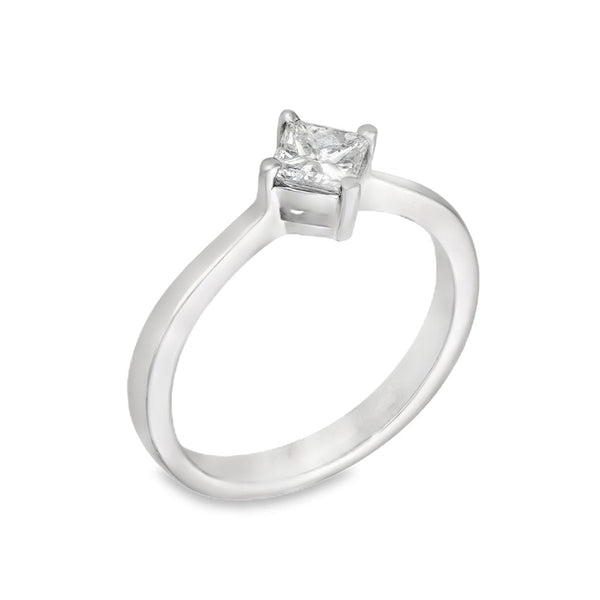 Platinum Diamond Solitaire Engagement Ring - Size L - 0.53ct