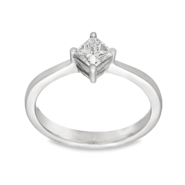 Platinum Diamond Solitaire Engagement Ring - Size L - 0.53ct