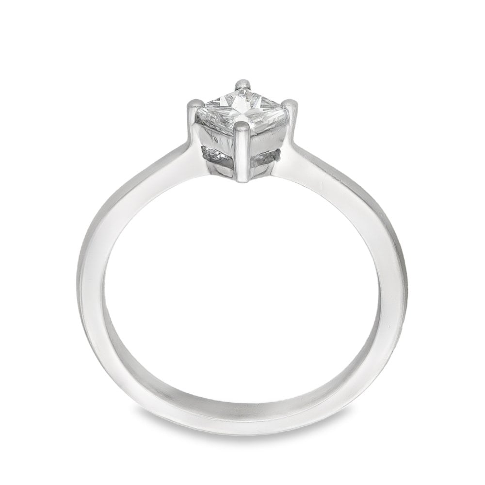 Platinum Diamond Solitaire Engagement Ring - Size L - 0.53ct