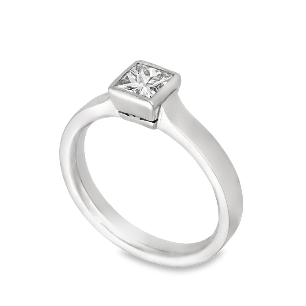 Platinum Diamond Solitaire Engagement Ring - Size I - 0.50ct