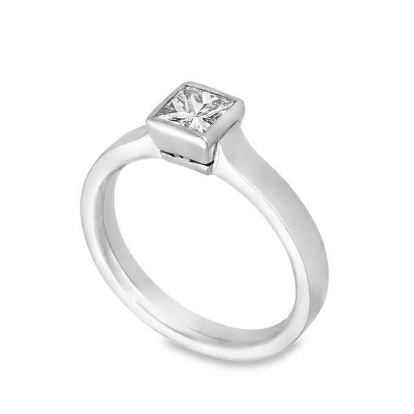 Platinum Diamond Solitaire Engagement Ring - Size I - 0.50ct