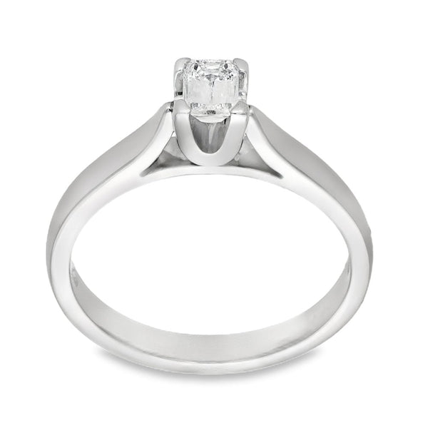Platinum Diamond Solitaire Engagement Ring - Size L - 0.30ct