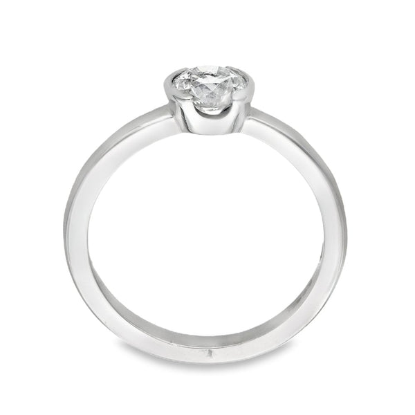 Platinum Diamond Solitaire Engagement Ring - Size N - 0.65ct