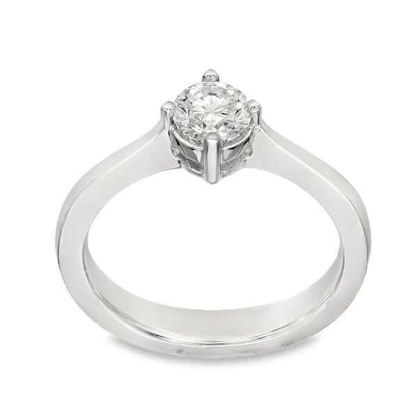 Platinum Diamond Solitaire Engagement Ring - Size K½ - 0.48ct