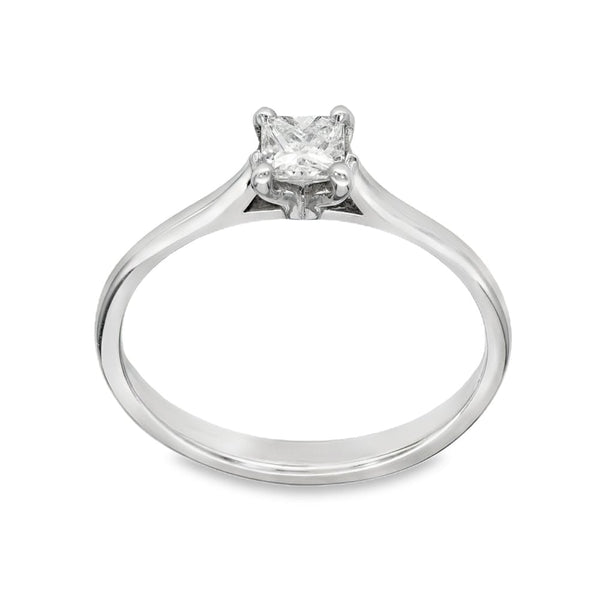Platinum Diamond Solitaire Engagement Ring - Size M½ - 0.28ct