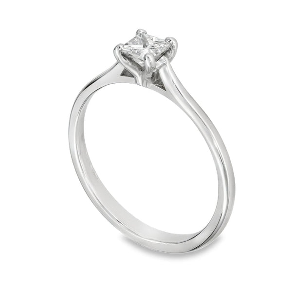 Platinum Diamond Solitaire Engagement Ring - Size M½ - 0.28ct