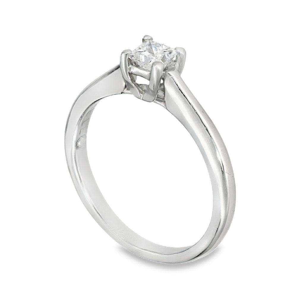 Platinum Diamond Solitaire Engagement Ring - Size I - 0.25ct