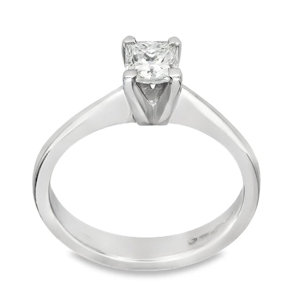 Platinum Certified Diamond Engagement Ring - Size M - 0.53ct