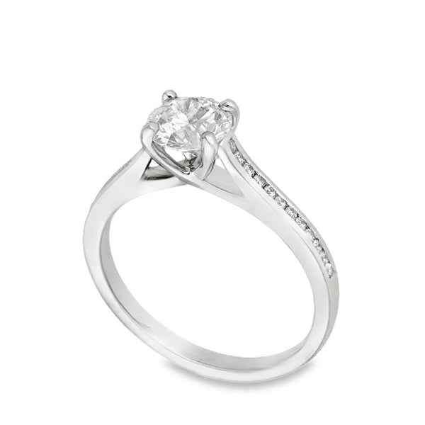 950 Platinum Diamond Engagement Ring - Size N - 1.13ct