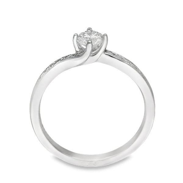 950 Platinum Diamond Engagement Ring - Size L½ - 0.44ct