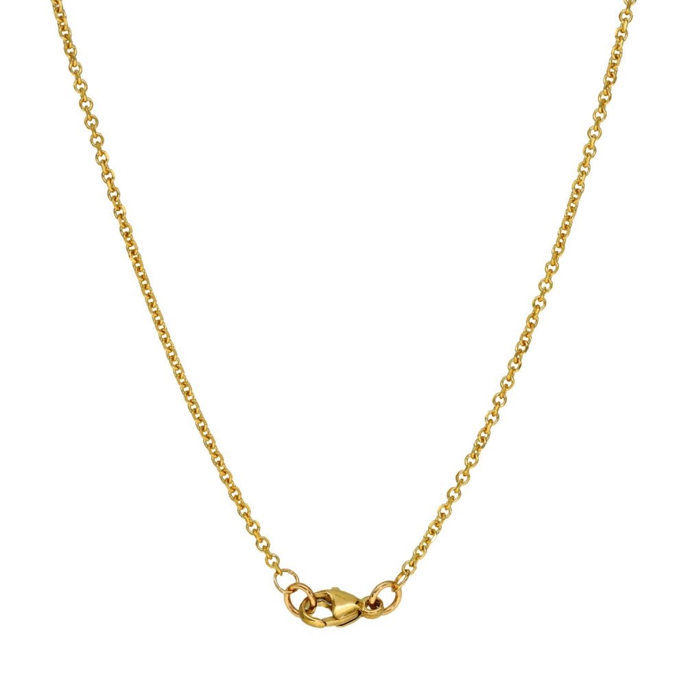 9ct Yellow Gold File Trace Chain - 18" - 2.8g