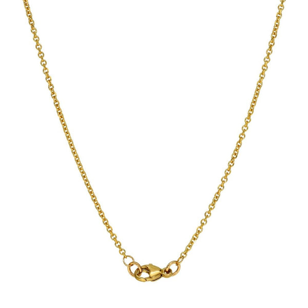 9ct Yellow Gold File Trace Chain - 18" - 2.8g