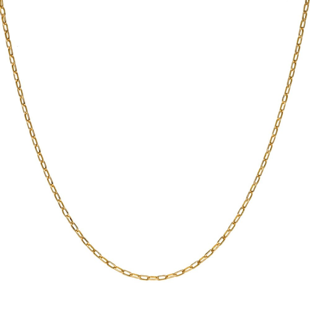 9ct Yellow Gold Belcher Chain - 24" - 2.7g