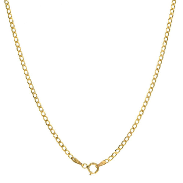 9ct Yellow Gold Open Curb Chain - 24" - 3.0g