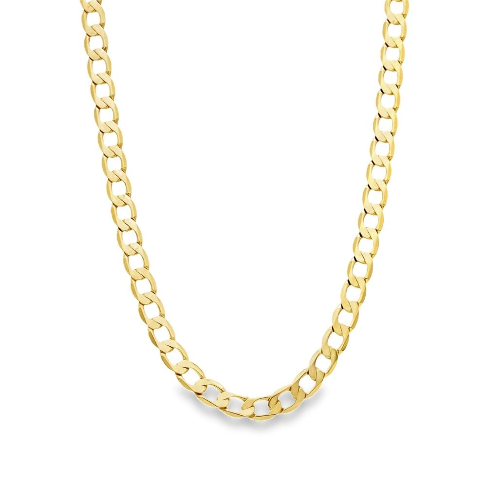 9ct Yellow Gold Curb Chain - 20" - 14.8g
