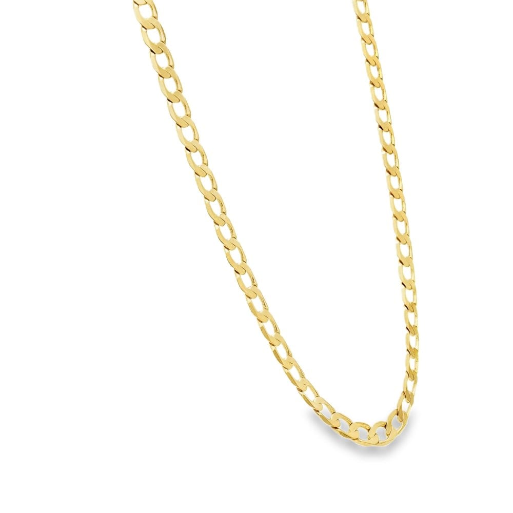 9ct Yellow Gold Curb Chain - 20" - 14.8g