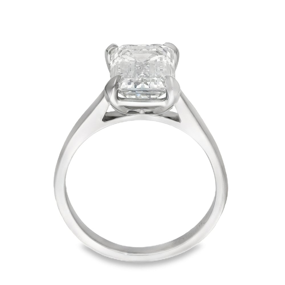 Platinum Certified Diamond Engagement Ring - VVS1 - 3.21ct