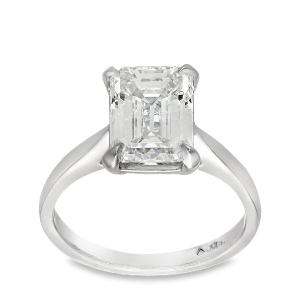 Platinum Certified Diamond Engagement Ring - VVS1 - 3.21ct