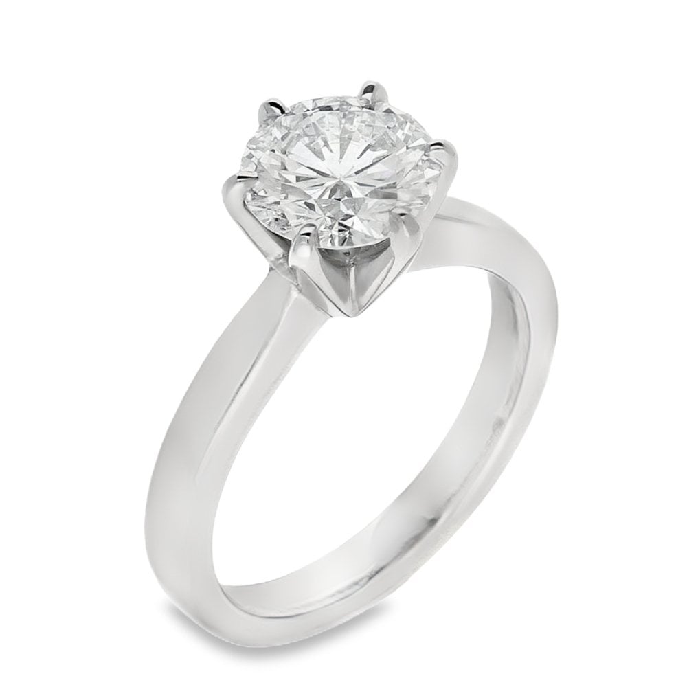 1.71ct Diamond Platinum Engagement Ring - G - VS1