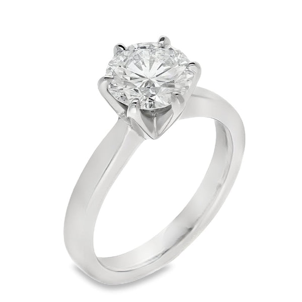 1.71ct Diamond Platinum Engagement Ring - G - VS1