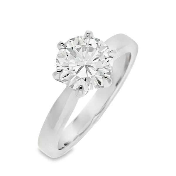 1.71ct Diamond Platinum Engagement Ring - G - VS1