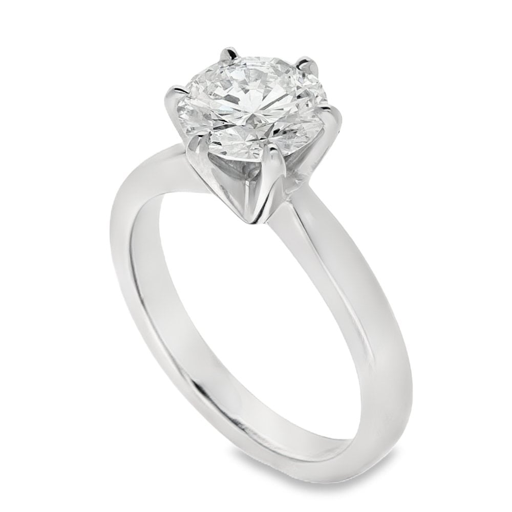 1.71ct Diamond Platinum Engagement Ring - G - VS1