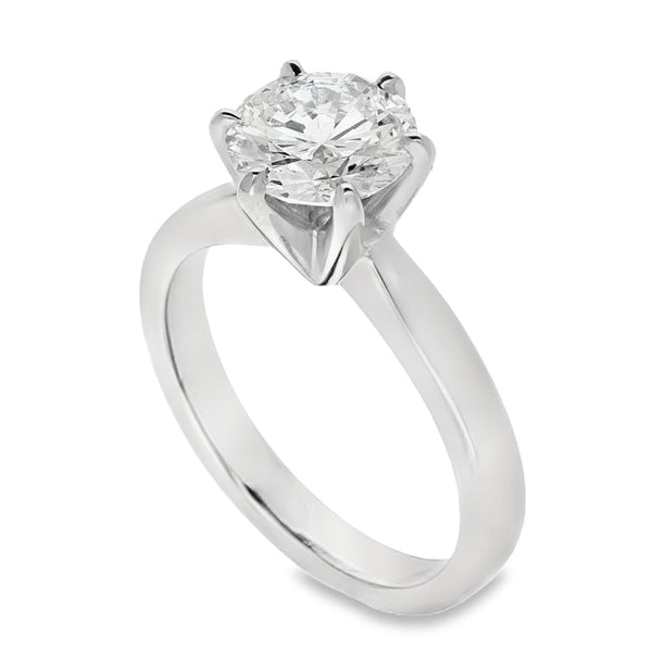 1.71ct Diamond Platinum Engagement Ring - G - VS1
