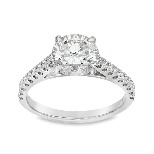 Platinum Certified Diamond Engagement Ring - 2.32ct - Size N
