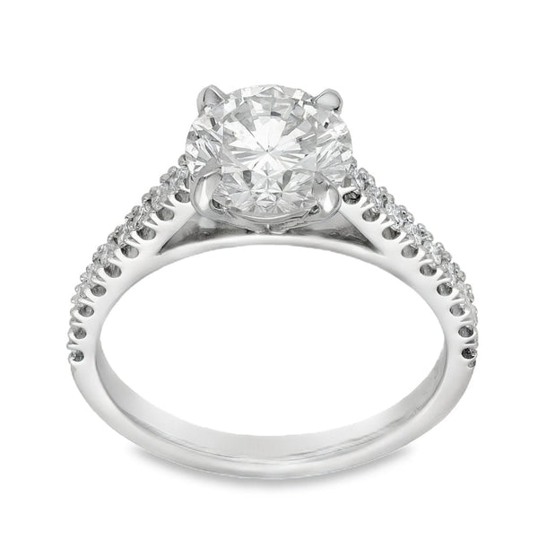 Platinum Certified Diamond Engagement Ring - 2.32ct - Size N