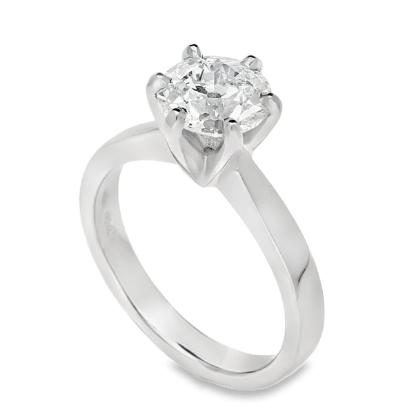 Ladies Platinum Diamond Solitaire Engagement Ring - 1.79ct