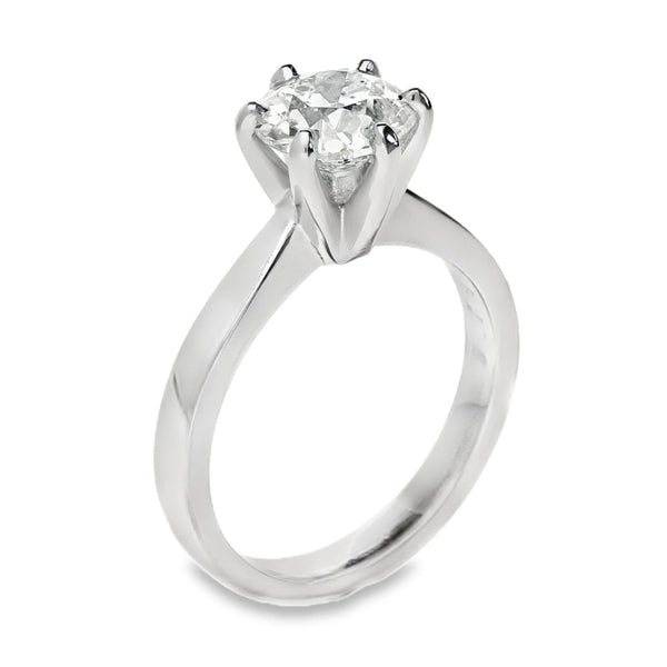 Ladies Platinum Diamond Solitaire Engagement Ring - 1.79ct