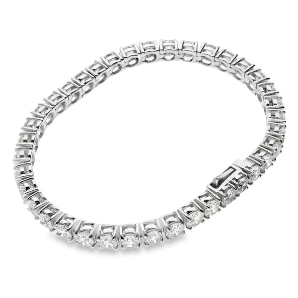 Ladies 18ct White Gold Diamond Set Tennis Bracelet - 12.50ct