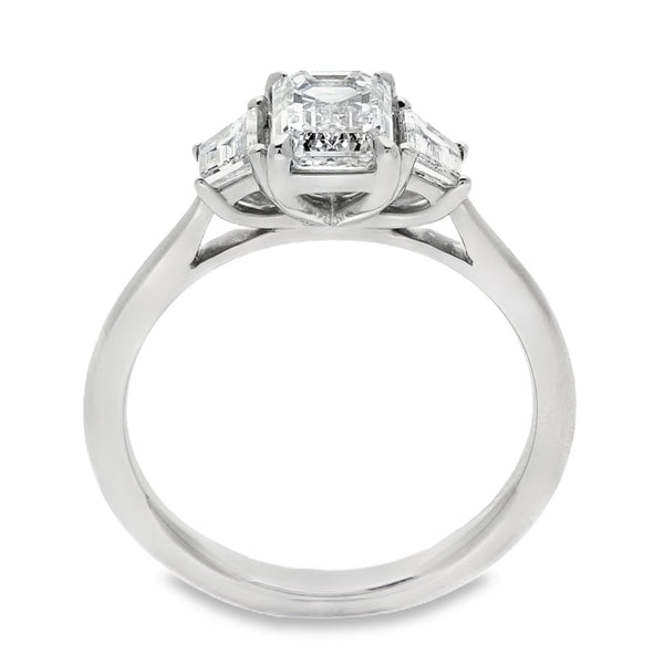 Ladies Platinum Certified Diamond Trilogy Ring - 1.41ct