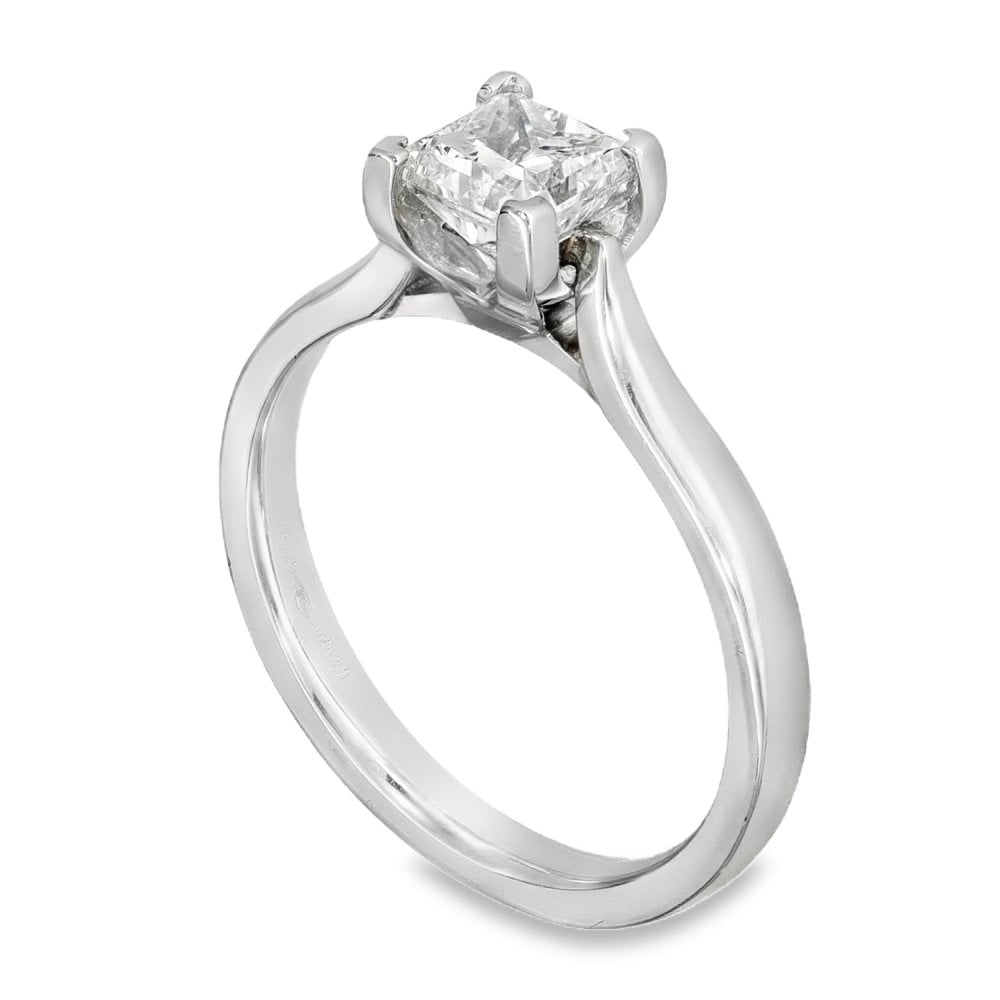 950 Platinum Diamond Engagement Ring - Size M½ - 1.00ct