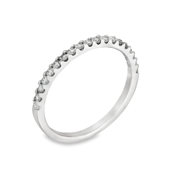 18ct White Gold Diamond Half-Eternity Ring - Size M - 0.25ct