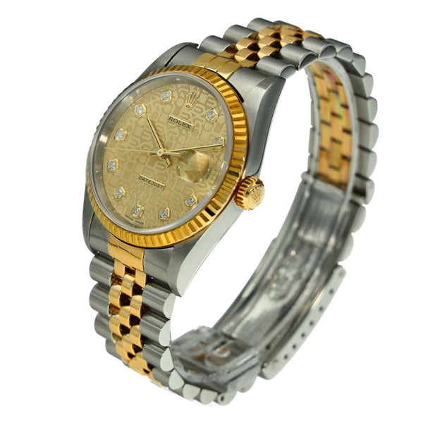 Datejust 36 - Champagne Diamond Dial - 1998