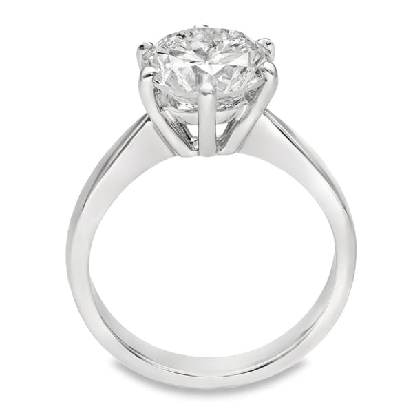 Platinum 2.77ct Certified Diamond Engagement Ring