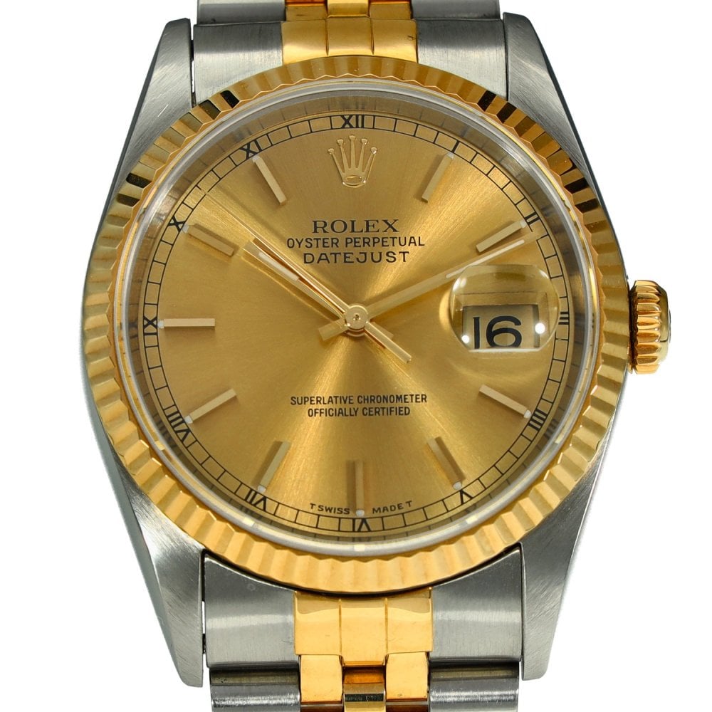 Datejust 16233 – Gents Watch – Gold Dial - 1996