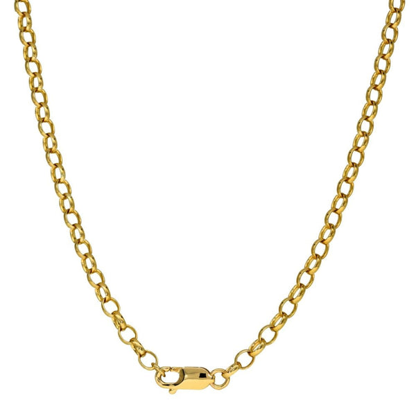 9ct Yellow Gold Belcher Chain - 23" - 12.9g