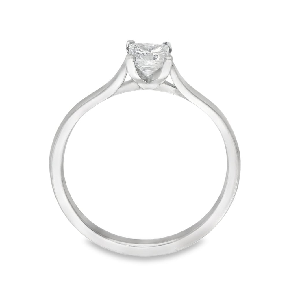 950 Platinum Diamond Engagement Ring - Size N - 0.48ct