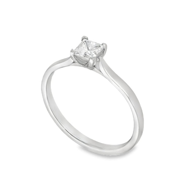950 Platinum Diamond Engagement Ring - Size N - 0.48ct
