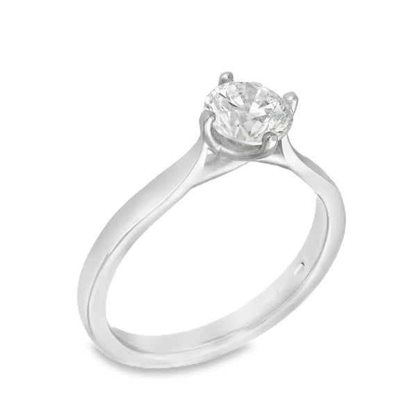 950 Platinum Diamond Engagement Ring - Size M - 1.00ct