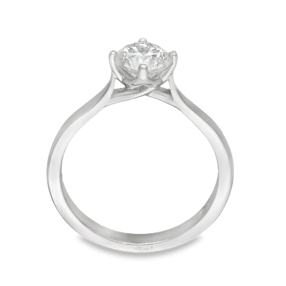950 Platinum Diamond Engagement Ring - Size M - 1.00ct