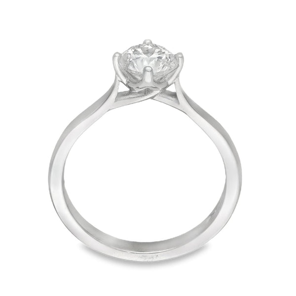 950 Platinum Diamond Engagement Ring - Size M - 1.00ct