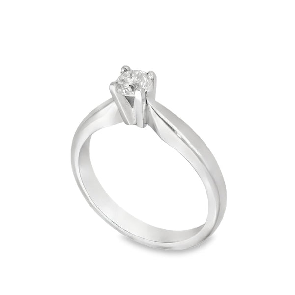 950 Platinum Diamond Engagement Ring - Size J½ - 0.31ct