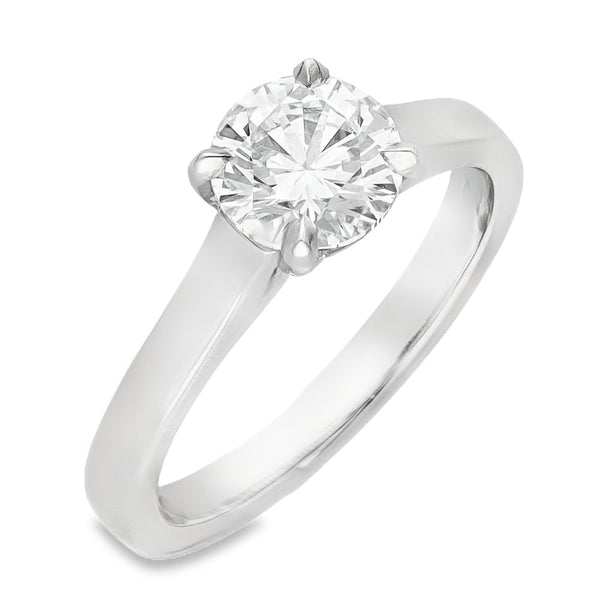 1.23ct Certified Round Diamond Engagement Ring - G/VS1