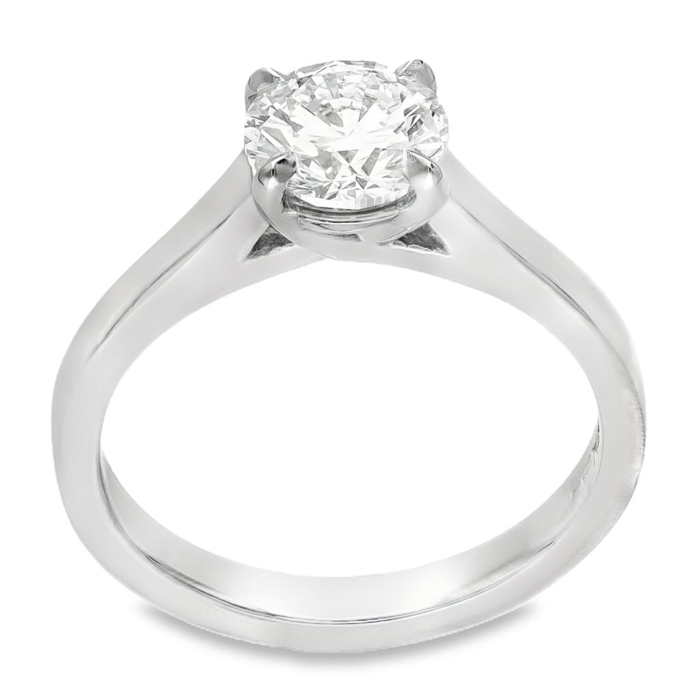 1.23ct Certified Round Diamond Engagement Ring - G/VS1