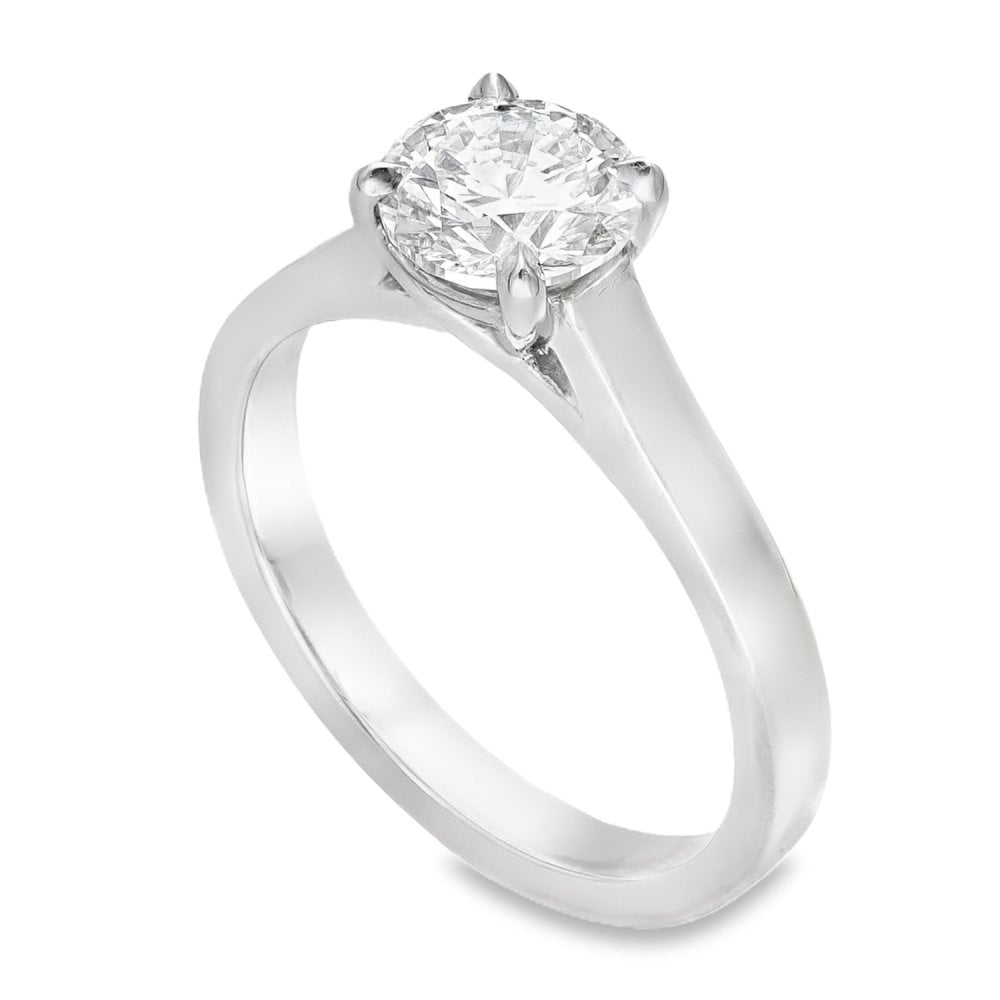 1.23ct Certified Round Diamond Engagement Ring - G/VS1