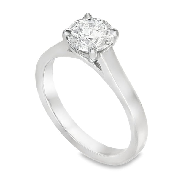 1.23ct Certified Round Diamond Engagement Ring - G/VS1